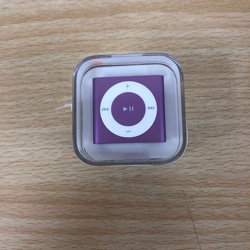 未使用品 デジタルオーディオプレーヤー Apple iPod shuffle MD777J/A 2GB パープル 2012年製モデル コントロールパッド