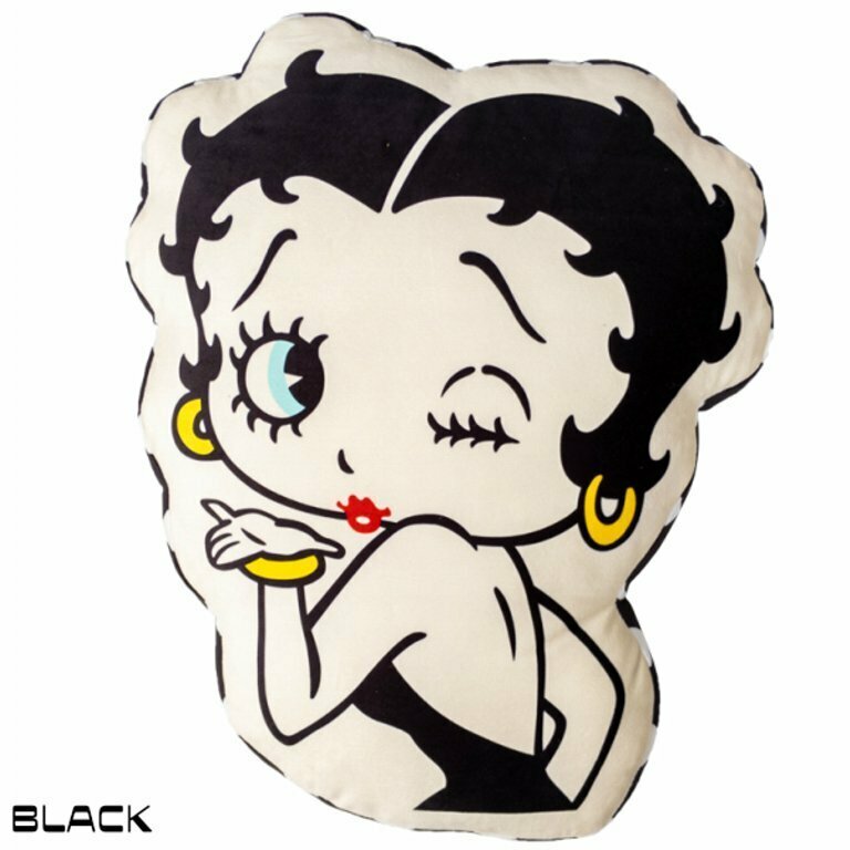 ベティーちゃん　ベティブープBetty Boop　ダイカットクッション　（投げキッス）アメリカン雑貨 アメリカ雑貨 ベティ