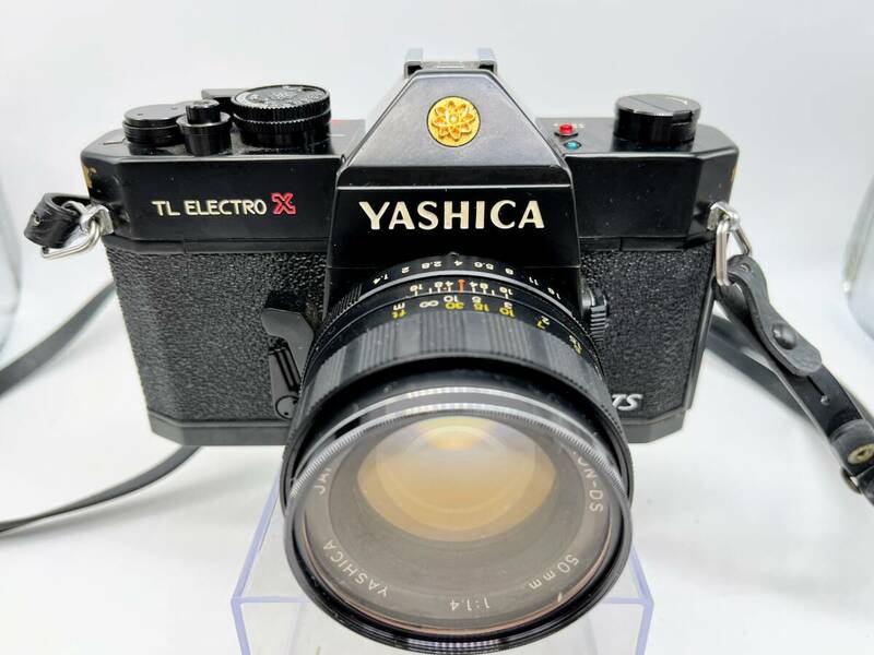 蘇さ(SIY74) 1円スタート！一眼レフ フィルムカメラ YASHIKA　ヤシカ　TL ELECTRO X 本体+レンズ 50mm シャッター確認済み 中古品 60サイズ