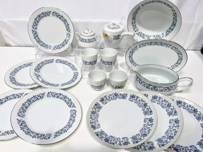 蘇さ(HaY340)　洋食器 ノリタケ NORITAKE ROYALBLUE /Hyakusenkai プレート/深皿/カップ/ティー.シュガーポット おまとめ 中古品 100サイズ