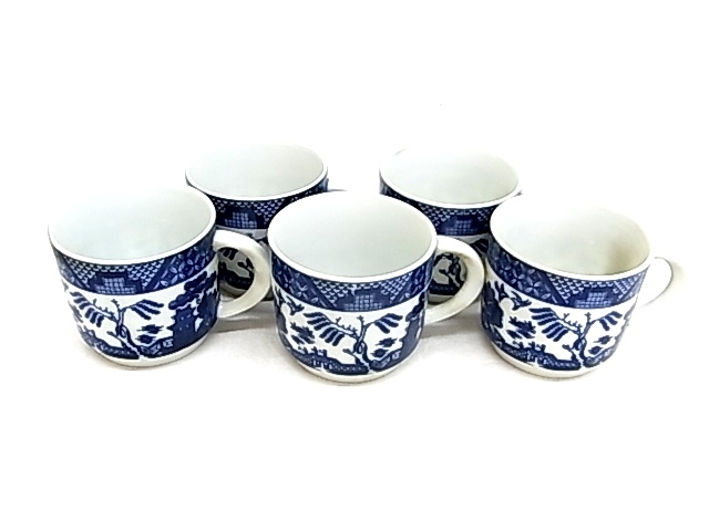 e979　ロシア食器　インペリアル・ポーセリン　imperial porcelain　カップ　５客　USED