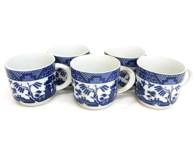 e980　ロシア食器　インペリアル・ポーセリン　imperial porcelain　カップ　５客　USED