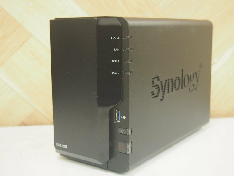☆【1K0426-43】 Synology Disk Station DS218+ 12V HDDなし ケースのみ 現状品