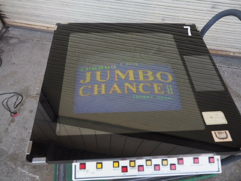 ☆【2H0509-42】 希少 昭和レトロ テーブル筐体 ポーカー機 テーブルゲーム JUMBO CHANCEⅡ 100V ジャンク