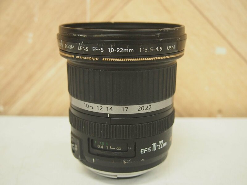 .☆【1R0517-13】 Canon キャノン カメラレンズ　ズームカメラ 本体のみ EFS10-22mm 1:3.5-4.5 ジャンク