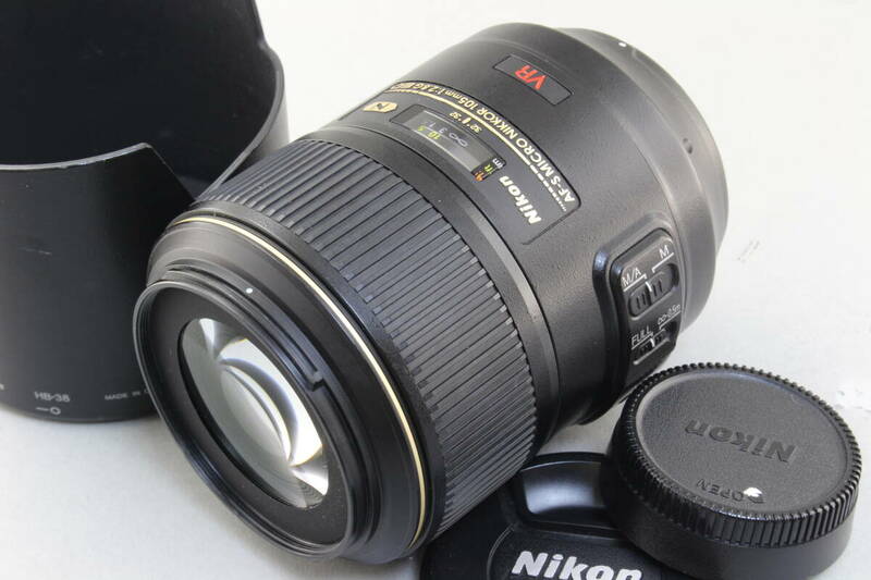 B+ (並品) Nikon ニコン N AF-S MICRO NIKKOR 105mm F2.8G ED VR 初期不良返品無料 領収書発行可能