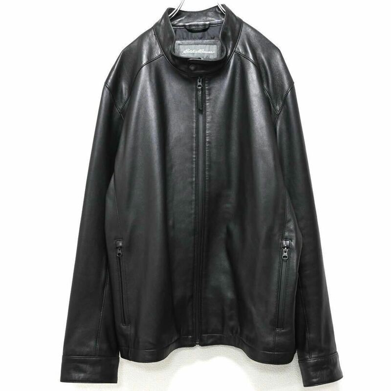 EddieBauer STORM エディーバウアー ラムレザージャケット LEATHER JACKET Sheep STORM LEATHER ジップアップ 