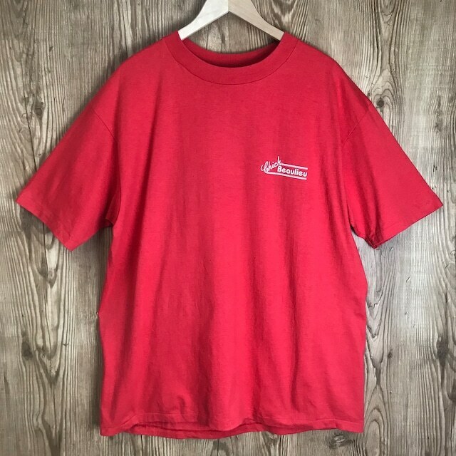 80s VINTAGE HANES 両面 プリント Tシャツ シングルステッチ メンズ XLサイズ 80年代 ヘインズ ヴィンテージ 古着 e24052514