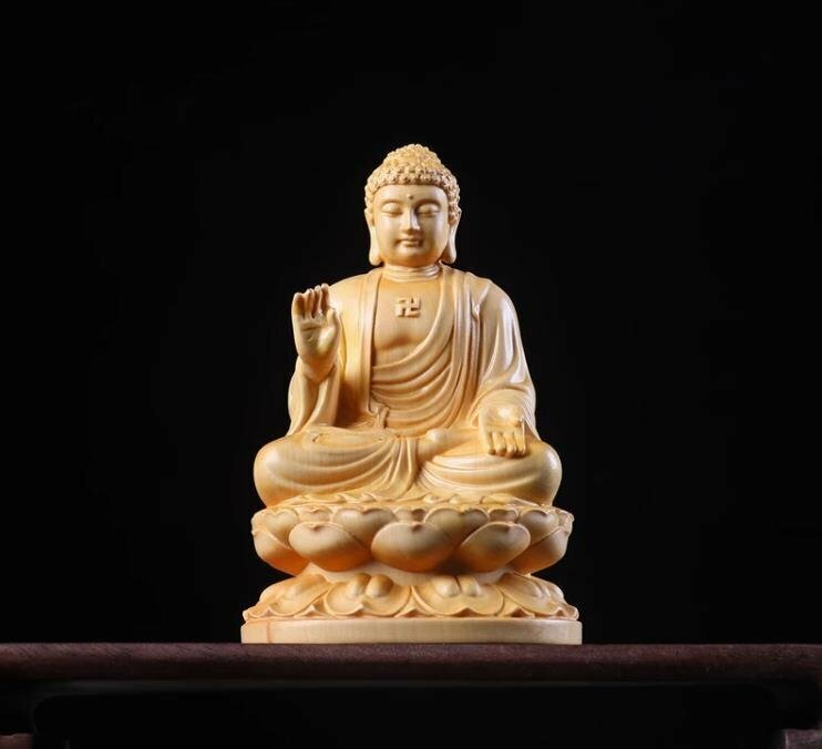 特売！阿弥陀仏座像 彫刻 仏教工芸 高約10cm