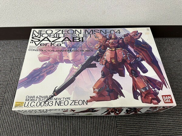 J214-X3-102 プラモデル バンダイ MG サザビー Ver.Ka UC0093 Neo Zeon MSN-04 現状品①