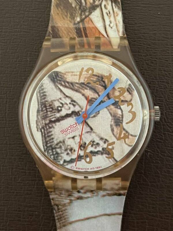 ヴィンテージ 約30年前 Swatch スウォッチ 腕時計 クオーツ 未使用長期保管品 ジャンク