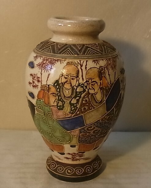 古い薩摩小形花瓶
