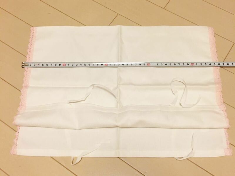 素材 刺繍素材 クロスステッチ 手作り ハンドメイド 枕カバー クッションカバー ピンク 65×45 白 紐付き