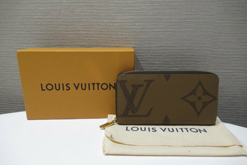 LOUIS VUITTON ルイヴィトン ジッピーウォレット モノグラム・ジャイアント リバース M69353 長財布 ブラウン ランクAB BRB・バッグ・財布
