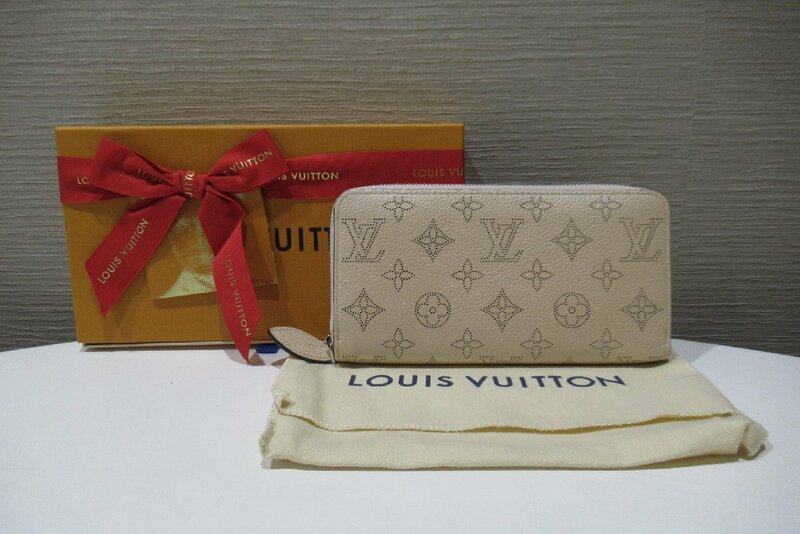 LOUIS VUITTON ルイヴィトン ジッピーウォレット M80935 コキーユ 長財布 ベージュ 日本限定カラー ランクA BRB・バッグ・財布