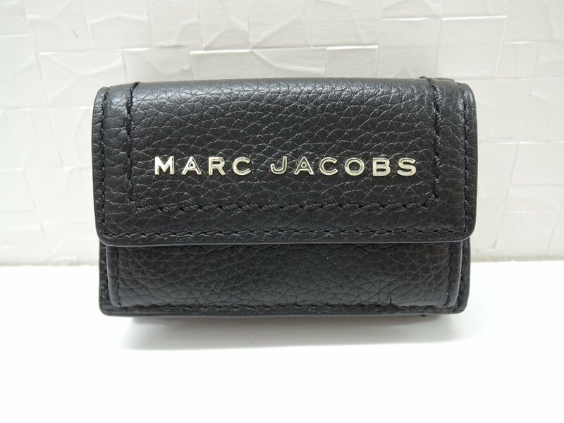 MARC JACOBS マークジェイコブス ザグルーブ ミニトライフォルトコンパクトウォレット 三つ折り財布 Aランク BRB・バッグ・財布