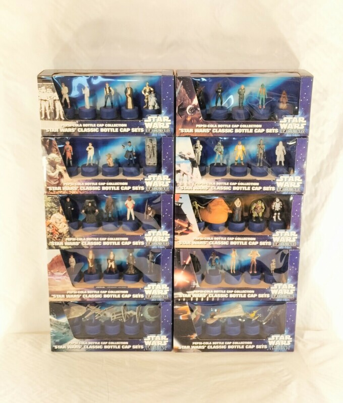 ペプシ スター・ウォーズ クラシックボトルキャップ 全10種 50個 コンプリート エピソードⅠ 景品 非売品 スターウォーズ PEPSI STARWARS 