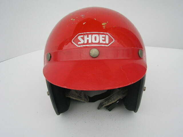 ★SHOEI　TJ-301　赤　族ヘル　ジェットヘルメット　ビンテージ