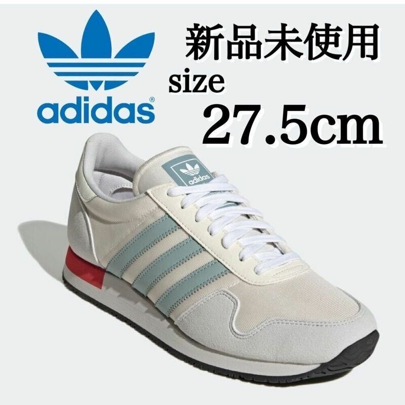 新品未使用 adidas Originals 27.5cm アディダス オリジナルス USA 84 スニーカー シューズ ローテク スエード 3ストライプ 箱無し正規品