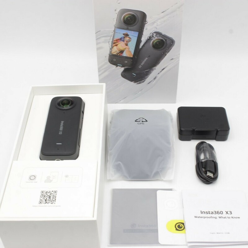 【美品】Insta360 X3 CINSAAQ/B 予備バッテリー付き 360度カメラ 全天球 インスタ360 パノラマ 本体