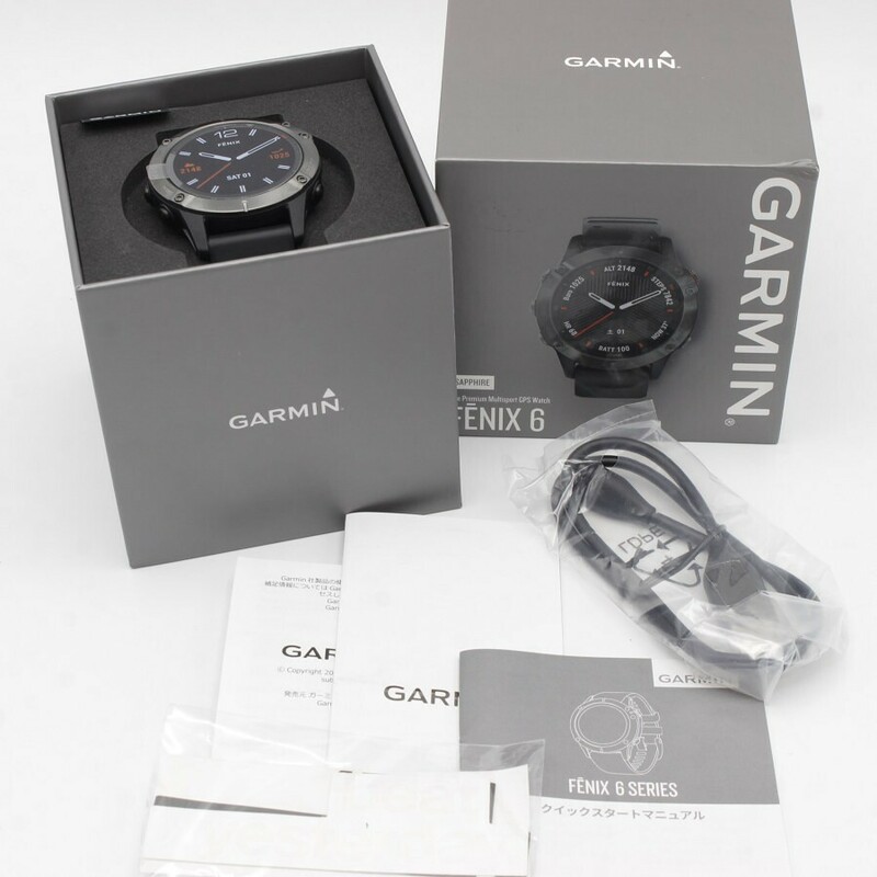 【新品】GARMIN fenix 6 Sapphire Black 010-02158-43 スマートウォッチ フェニックス ガーミン 本体