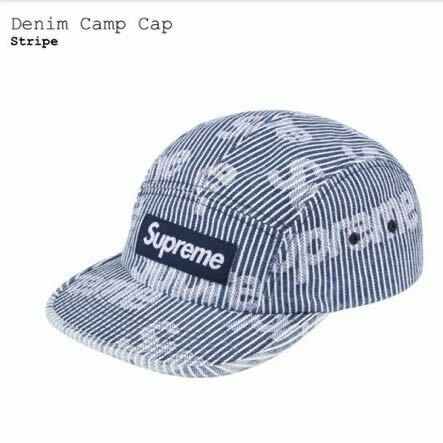 Supreme Denim Camp Cap Stripe シュプリーム デニム キャンプ キャップ ストライプ 新品未使用 国内正規品