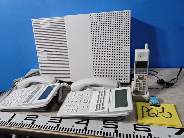 PQ-5/NTT ビジネスフォン 主装置 電話機 スマートネットコミュニティ αN1/αA1-18STEL-2W 2022年製 通信機器 オフィス事務店舗用品