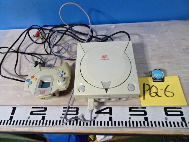 PQ-6/SEGAセガ Dreamcast ドリームキャスト 本体コントローラー HKT-300 テレビゲーム機 ホビー 玩具 中古