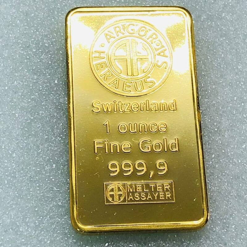 ヨーロッパ古銭 SWITZERLAND 外国古銭　スイス　1オンス　大型金貨　ゴールドバー　カプセル付き 約31.84g