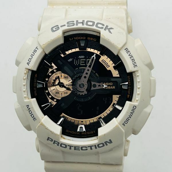 CASIO カシオ G-SHOCK Gショック ジーショック GA-110RG-7A ホワイト アナデジ デジアナ 腕時計 中古 稼働品