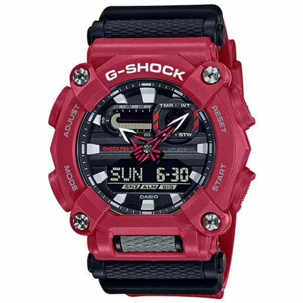 未使用 CASIO カシオ G-SHOCK Gショック GA-900A-4A(GA-900A-4A4JF同等) 赤×黒 アナデジ 腕時計