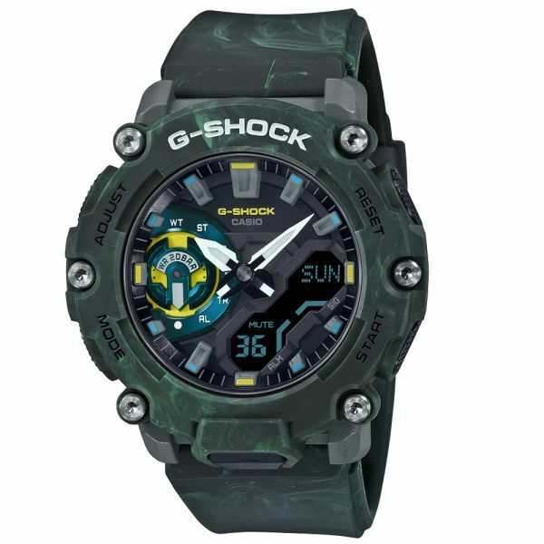 未使用 CASIO カシオ G-SHOCK Gショック GA-2200MFR-3A(GA-2200MFR-3AJF同等) 緑 MYSTIC FOREST(幻想的な森) アナデジ 腕時計