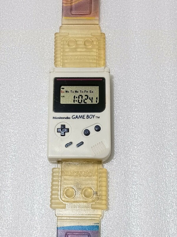 【激レア】Nintendo 任天堂 Watch Boy GBE-002 ゲームボーイ 腕時計 GAMEBOY 1992年製 ホワイト【ファン必見】