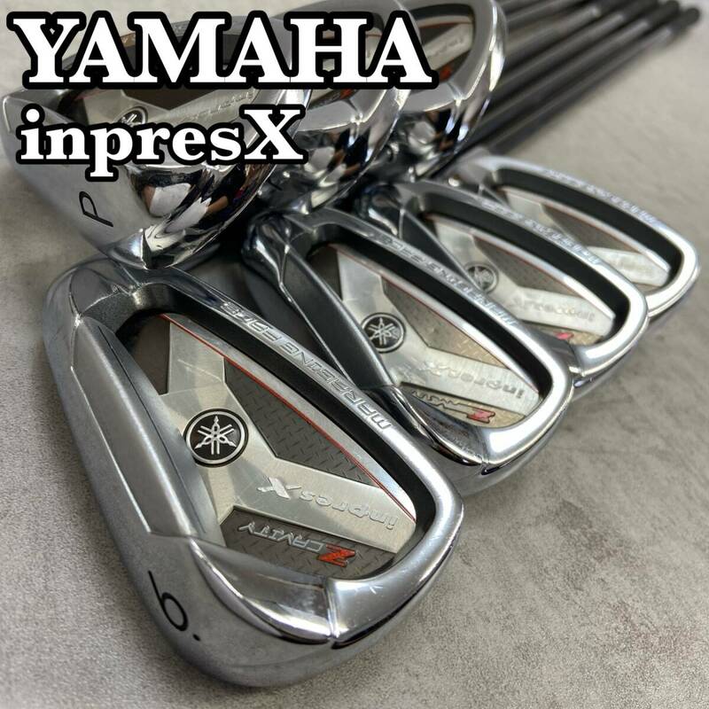 YAMAHA ヤマハ inpresX インプレスX Z CAVITY ゼットキャビティ メンズゴルフ アイアン7本セット カーボン R 右利き 初心者 男性 デビュー