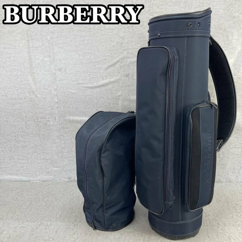 BURBERRY GOLF バーバリーゴルフ　キャディバッグ　ナイロン　カート式　8型　6分割　2.6kg　ブランド　ゴルフ用品