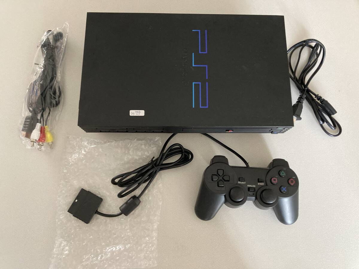メンテ動作品　24-0501-01　プレイステーション2　SCPH-10000　本体セット