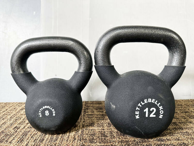 ◎★ 中古★2個セット★ KETTLEBELLKON ケトルベル魂 8kg 12kg ケトルベル【KETTLEBELLKON ケトルベル】DG5I