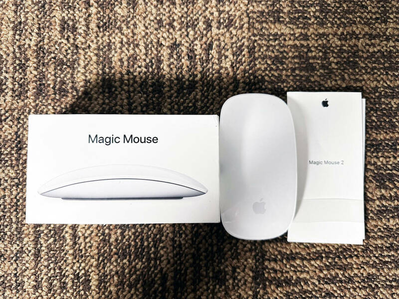 ◎★ 中古★Apple/アップル　純正　Magic Mouse 2　ワイヤレスマウス　Bluetooth　充電式　元箱付き【A1657】DGJB