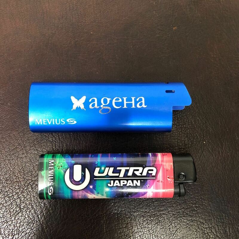 メビウス ultra Japan ageHa ライター ケース セット クラブ パーティ 試供品 協賛品 ノベルティ