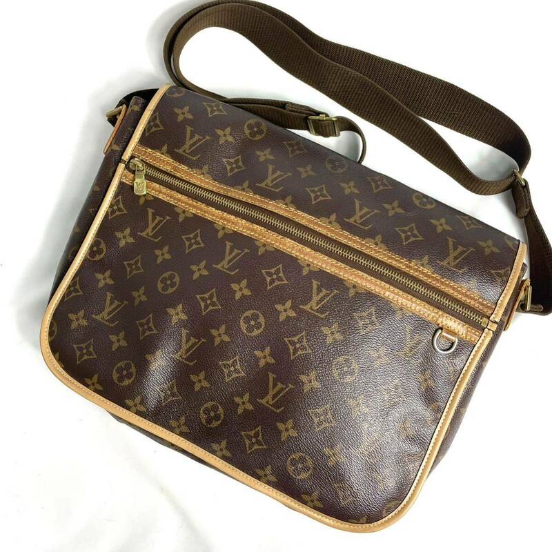 1円 LOUIS VUITTON ルイヴィトン メッセンジャー ボスフォールGM M40105 モノグラム ショルダーバッグ 斜め掛け メンズ フラップ 