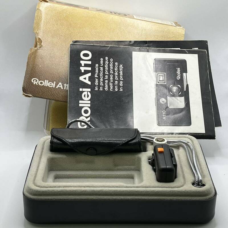 Rollei A110 ローライ 元箱 説明書 ケース ストロボ 電池 ストラップ