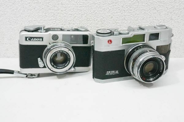 Canon demi EE17 30mm 1:1.7 ＆ PETRI 2.8 ペトリ Orikkor 1:2.8 4.5cm セット A640