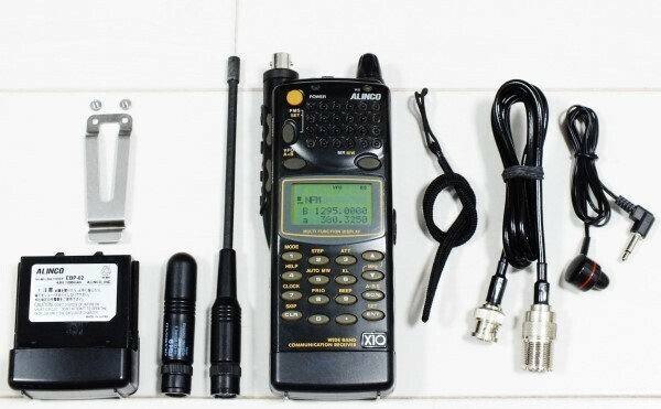ALINCO　DJ-X10　広帯域受信機　0.1～1999MHz　バンドスコープ機能搭載
