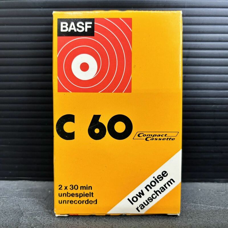 超貴重 最初期 BASF バスフ 紙箱 カセットテープ C60 ドイツ製 60分テープ Made in Germany