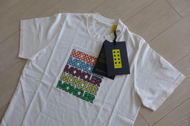 新品 送料無料 即決 正規品 モンクレール BIGロゴ ジーニアス Tシャツ サイズL