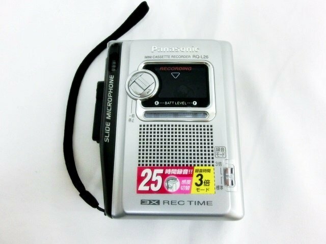 キングラムfhi☆１円～☆Panasonic パナソニック カセットテープレコーダー RQ-L26※稼働未確認【中古】