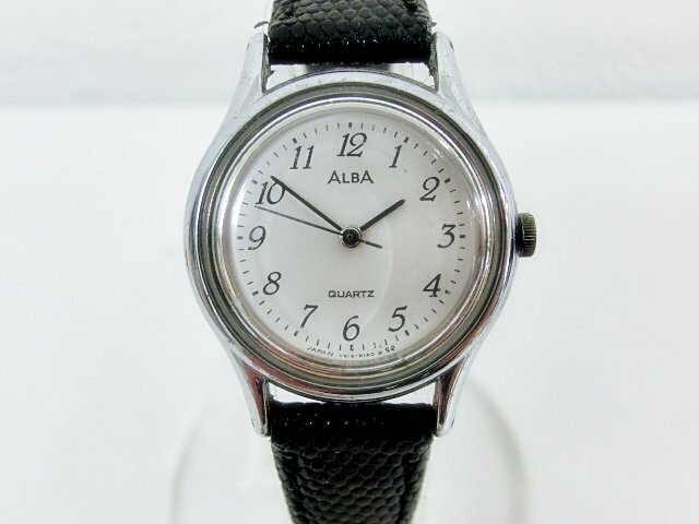 キングラムfhi☆セイコー SEIKO アルバ ALBA DUET クォーツ 3針 V515-6090 レディース 腕時計【中古】