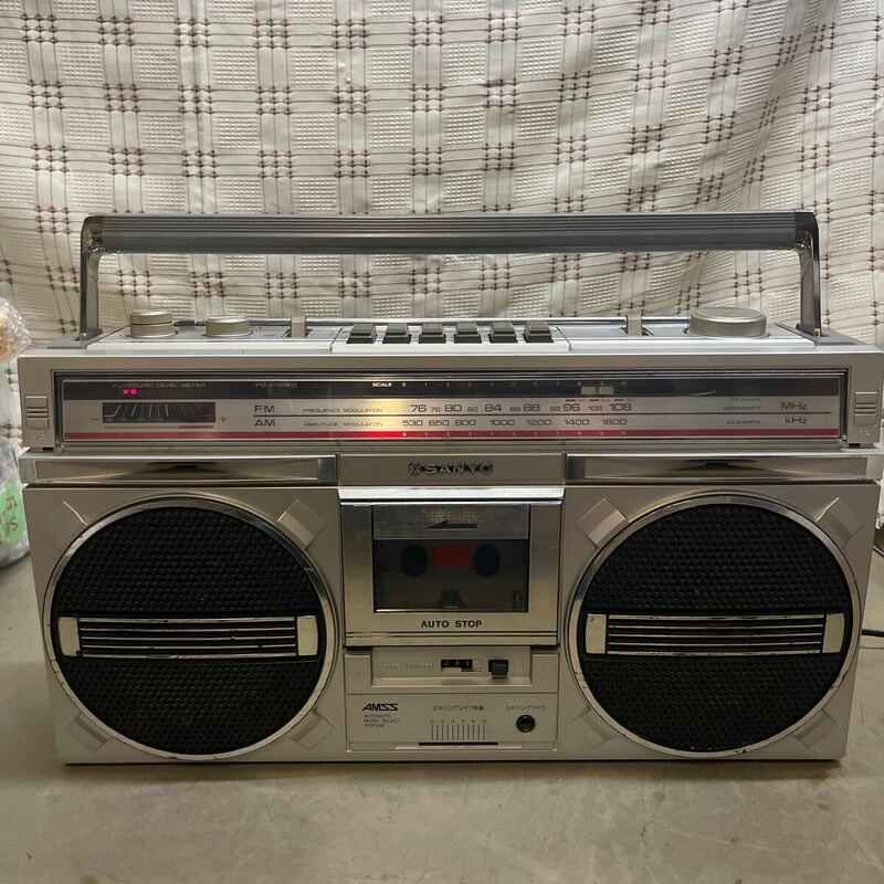 SANYO サンヨー オーディオ機器 ラジオカセット ラジカセ MR-X830 ラジオ受信/カセット再生OK 