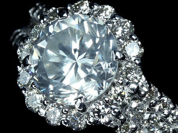VVL7649SS【売り切り】新品仕上【RK宝石】《Diamond》 SI-2 Fカラー 極上ダイヤモンド 特大1.403ct! 極上脇石ダイヤ K18WG 超高級リング