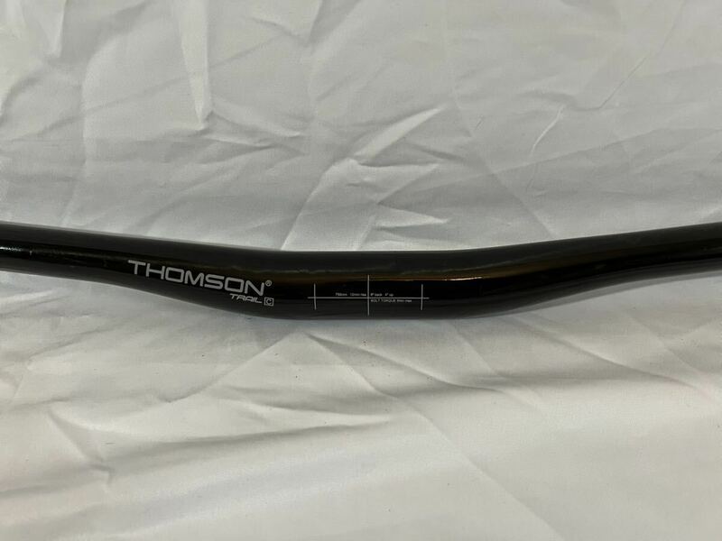 トムソン　THOMSON ライザーバー　クリア　カーボン　TRAIL Carbon 750mm 美品　マウンテンバイク　ピスト　MTB